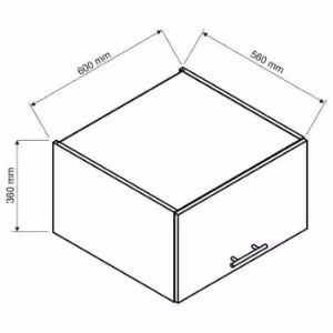 Obrazek Szafka kuchenna Max W60okgr / 560 jasny beż 