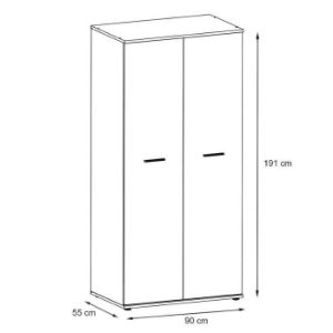 Obrazek Szafa Dino 2D dąb sonoma/biały