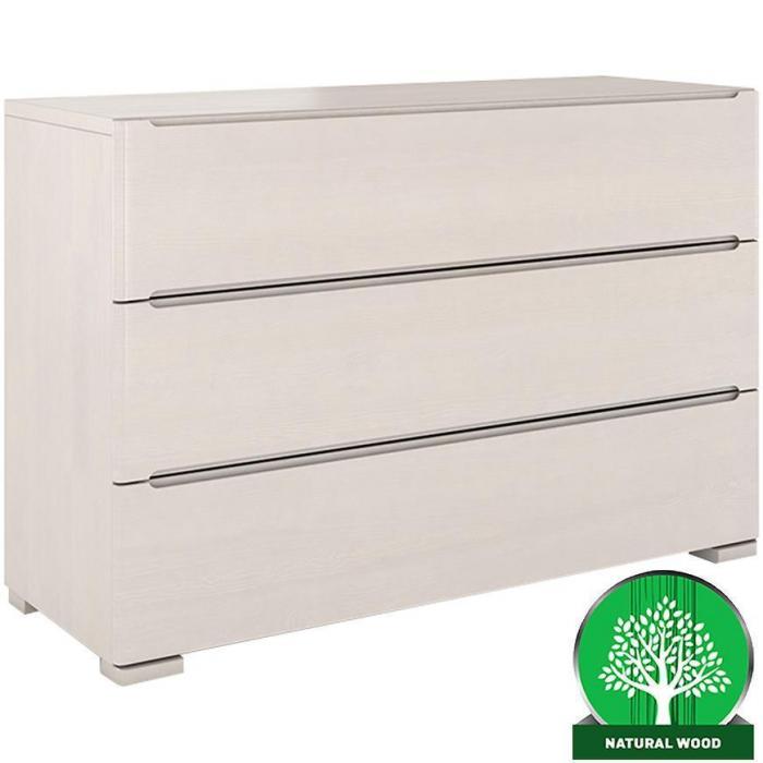 Komoda Drewniana Sosnowa 3s Skandica Sparta Biała