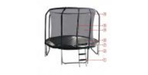 Obrazek Trampolina Comfort z drabinką 244cm czarna 