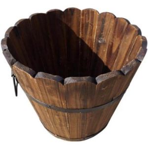 Obrazek Drewniana doniczka 30x27 cm