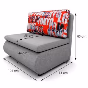 Obrazek Sofa Kubuś Sawana 21 + Tokio Red