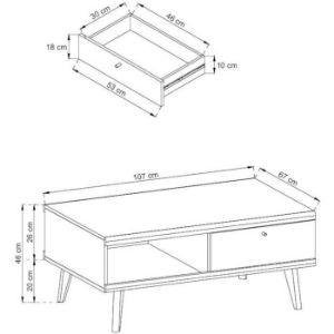 Obrazek Ława Primo PL107 dąb riviera