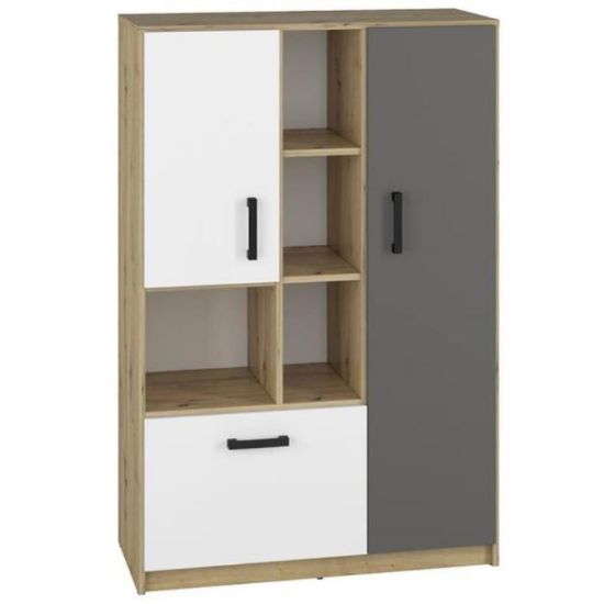 Obrazek Komoda 92 Fini 05 dąb artisan/biały/antracyt