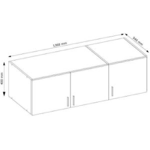 Obrazek Nadstawka do szafy Snow 3-D Wellington/Grafit 