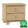 Obrazek Szafka nocna 2 szuflady sosna
