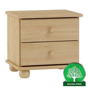 Obrazek Szafka nocna 2 szuflady sosna