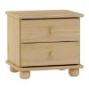 Obrazek Szafka nocna 2 szuflady sosna