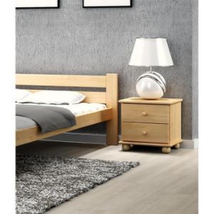 Obrazek Szafka nocna 2 szuflady sosna