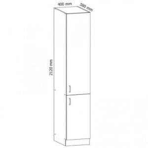 Obrazek Szafka kuchenna Sycylia D40sp biały/dąb lancelot