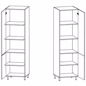 Obrazek Szafka kuchenna Sycylia D40sp biały/dąb lancelot