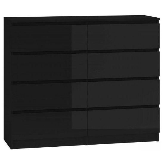 Obrazek Komoda Umo P8 120 (czarny połysk)