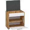 Obrazek Szafka na buty siedzisko 50x50 Massi 04 dąb wotan/biały
