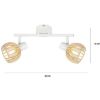 Obrazek Lampa Atarri 92-68088 Biały/drewno LS2