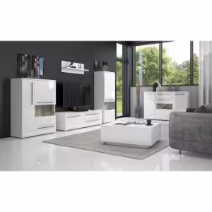 Obrazek Szafka RTV Piano TV150-2K2F/PN-70/KA/70 crystal white