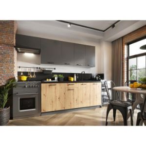 Obrazek Front Kuchenny Clara 60pz Szary Grafit/Artisan