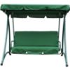 Obrazek Huśtawka ogrodowa zielona z poduszką