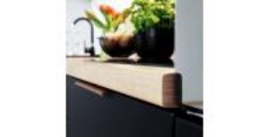 Obrazek Szafka kuchenna Denis d60s/3 czarny mat/biały 