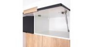 Obrazek Szafka kuchenna Denis d60s/3 czarny mat/biały 