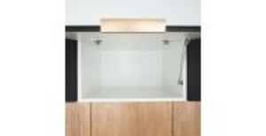 Obrazek Szafka kuchenna Denis d60s/3 czarny mat/biały 