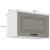 Obrazek Szafka kuchenna Stilo claygrey/biały 60gu/36 1f