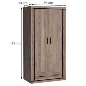 Obrazek Szafa Dallas D20 dąb truflowy