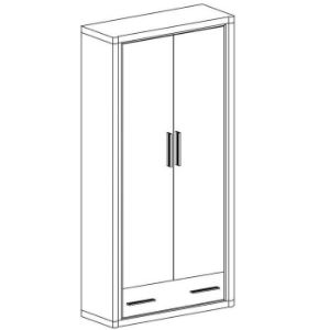 Obrazek Szafa Dallas D20 dąb truflowy