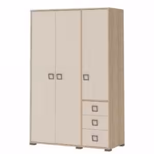 Obrazek Szafa 3D3S Kiki G33-BK/KI-01 beech/sand