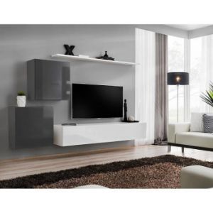 Obrazek Szafka RTV Wisząca Switch SW2 Biały 