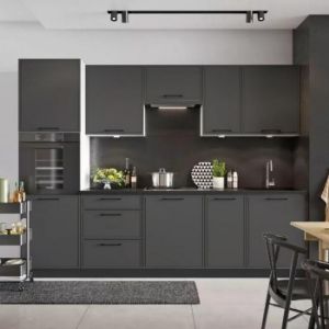 Obrazek Szafka Kuchenna Emily D60LO 2133 PL 2FR czarny groszek