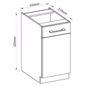 Obrazek Szafka kuchenna Vigo biały HG 40d 1f Bb