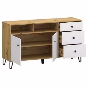 Obrazek Komoda Sorrento E 2d 3s Dąb Artisan/Biały