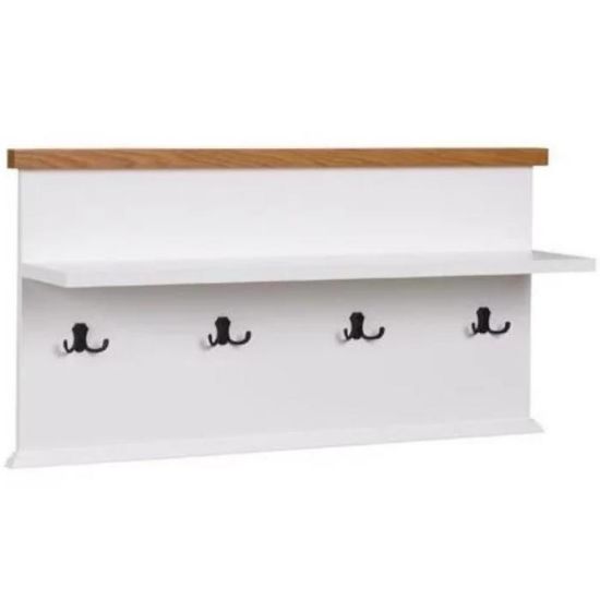 Obrazek Panel Z Wieszakami Galia P03 Biały/Dąb Natura