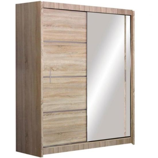 Obrazek Szafa Vista 150 cm dąb sonoma/lustro