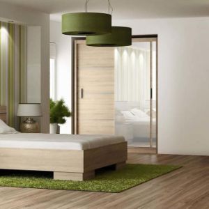 Obrazek Szafa Vista 150 cm dąb sonoma/lustro