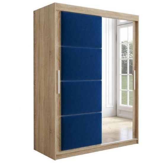 Obrazek Szafa Tapi 150 Dąb Sonoma/Niebieski