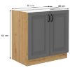 Obrazek Szafka kuchenna Stilo dustgrey/artisan 80zl 2f bb