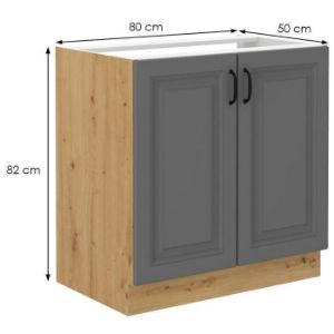 Obrazek Szafka kuchenna Stilo dustgrey/artisan 80zl 2f bb