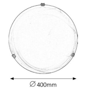 Obrazek Plafon Alabastro 3302 BIAŁY D40