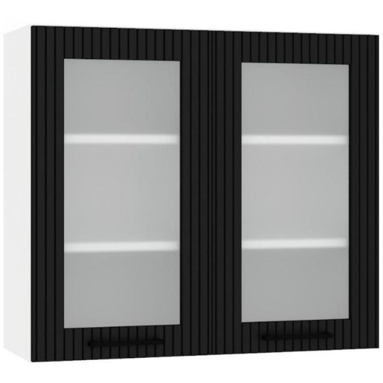 Obrazek Szafka kuchenna Kate ws80 czarny groszek