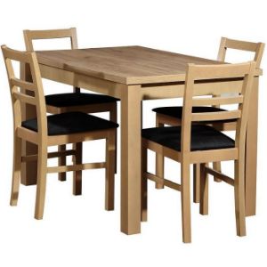 Obrazek Zestaw stół i krzesła Stella 1+4 ST30+W107 dąb wotan