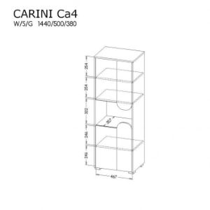 Obrazek Regał niski Carini CA4
