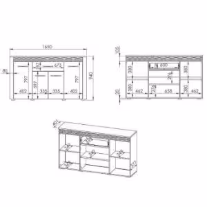 Obrazek Komoda Clermont 08 Sosna Śnieżna