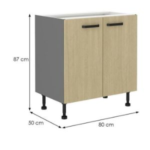 Obrazek Szafka kuchenna SCANDI jodełka/antracyt 80d 2f bb 