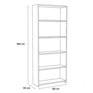 Obrazek Regał ZOE 80 Biały