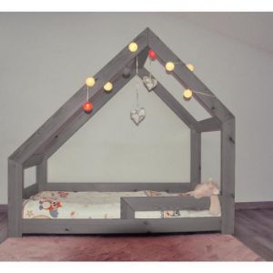 Obrazek Łóżeczko Domek Grafit