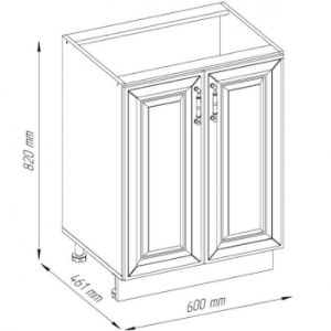 Obrazek Szafka kuchenna Patricia D60 2D