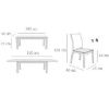 Obrazek Zestaw stół i krzesła Szymon 1+6 ST68 I KR54 BR2432 JW-4