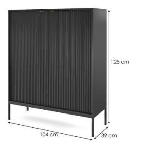 Obrazek Komoda Nova K104 Czarny