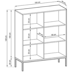 Obrazek Komoda Nova K104 Czarny